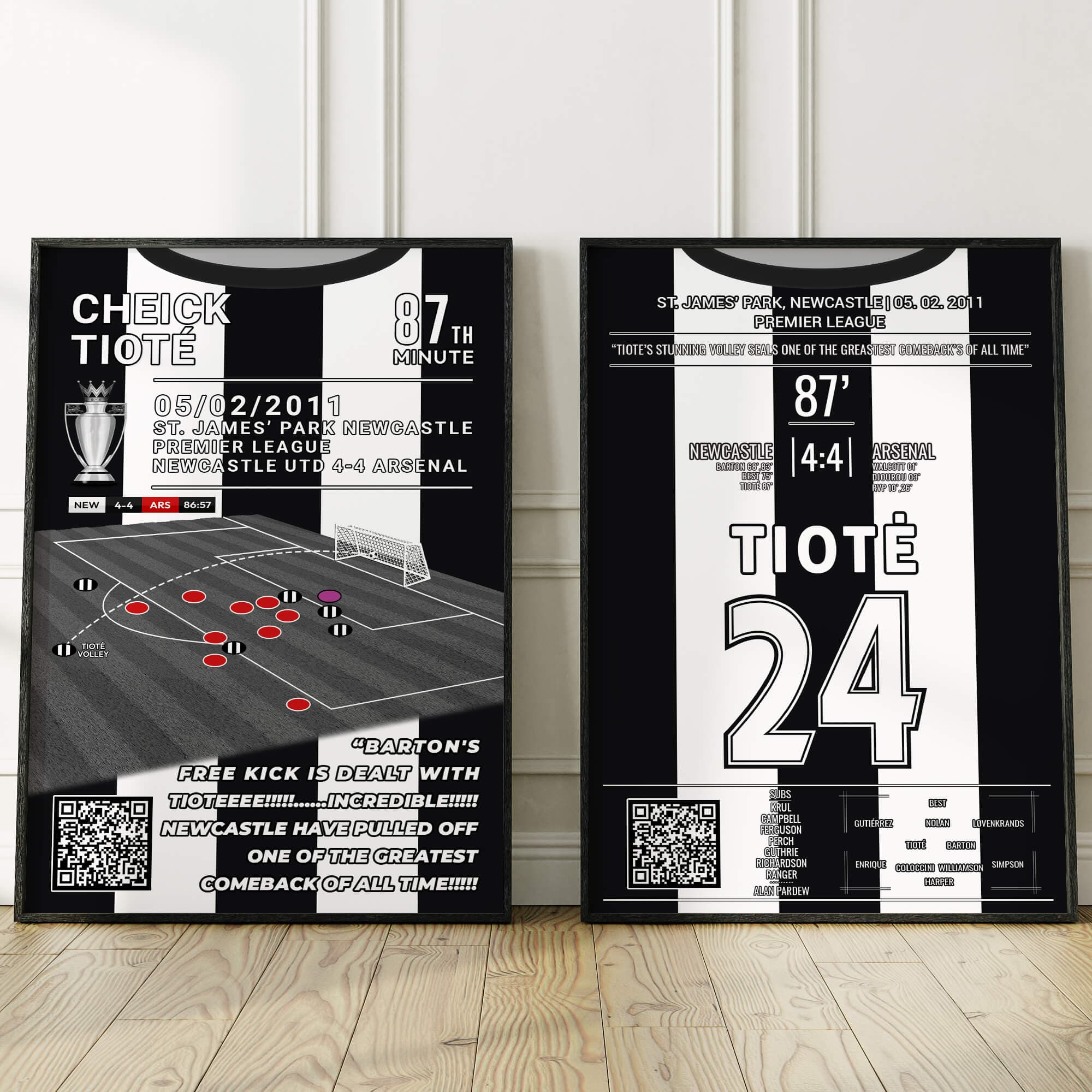 Tiote Scores Stunning Volley To Complete Historical Comeback