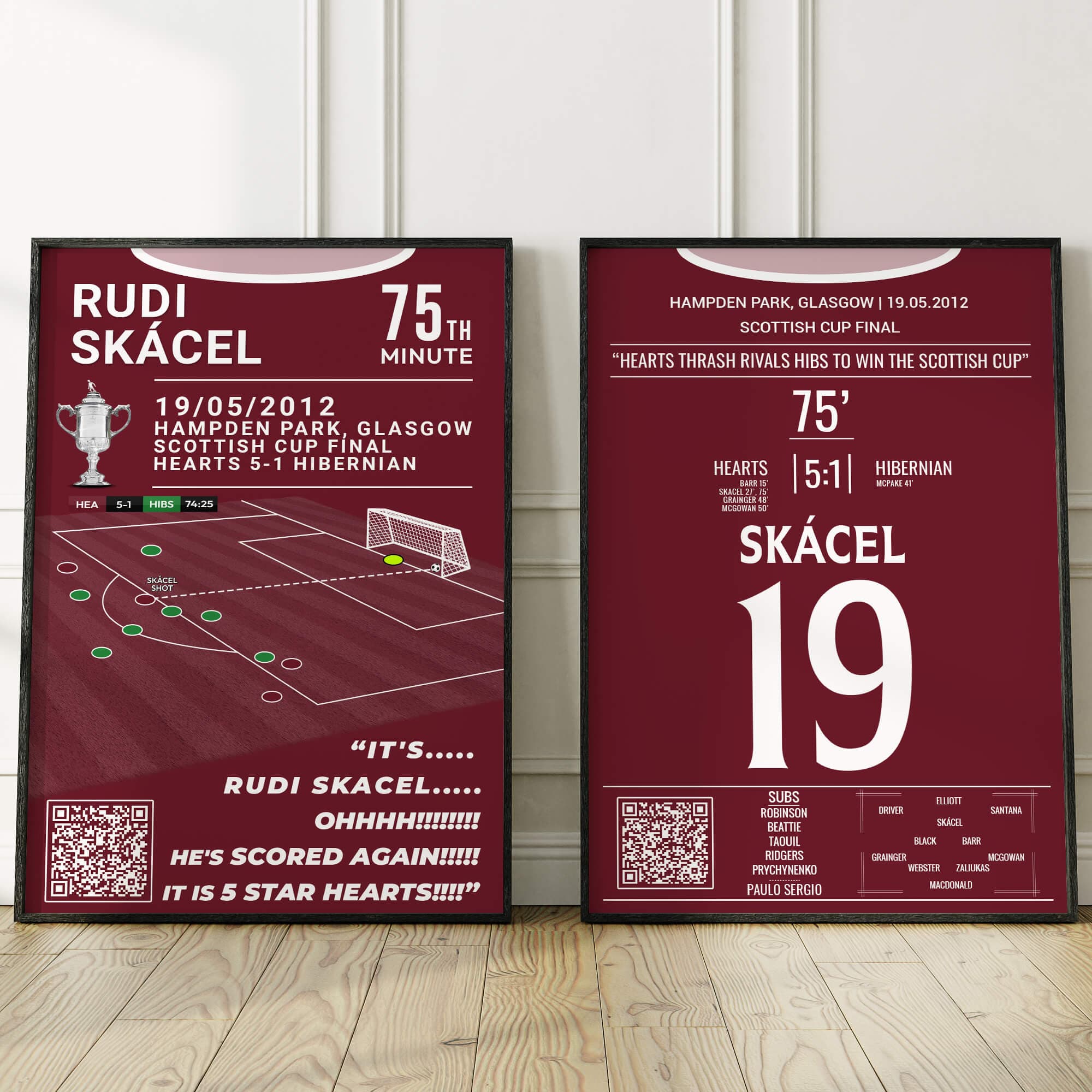 Skacel Stars As Hearts Thrash Hibs to Win The Scottish Cup
