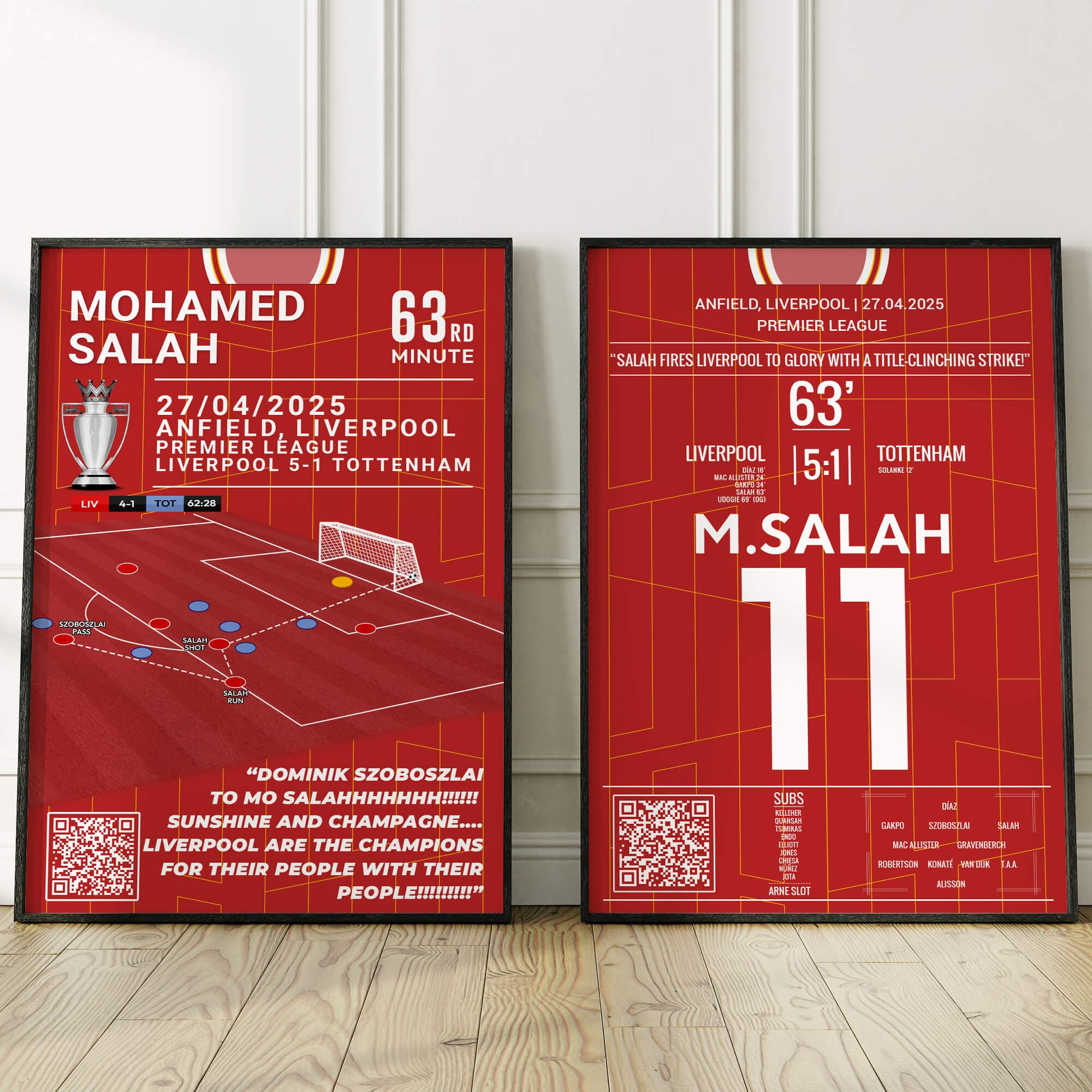 Mo Salah's Title Clinching Strike v Spurs (2025)