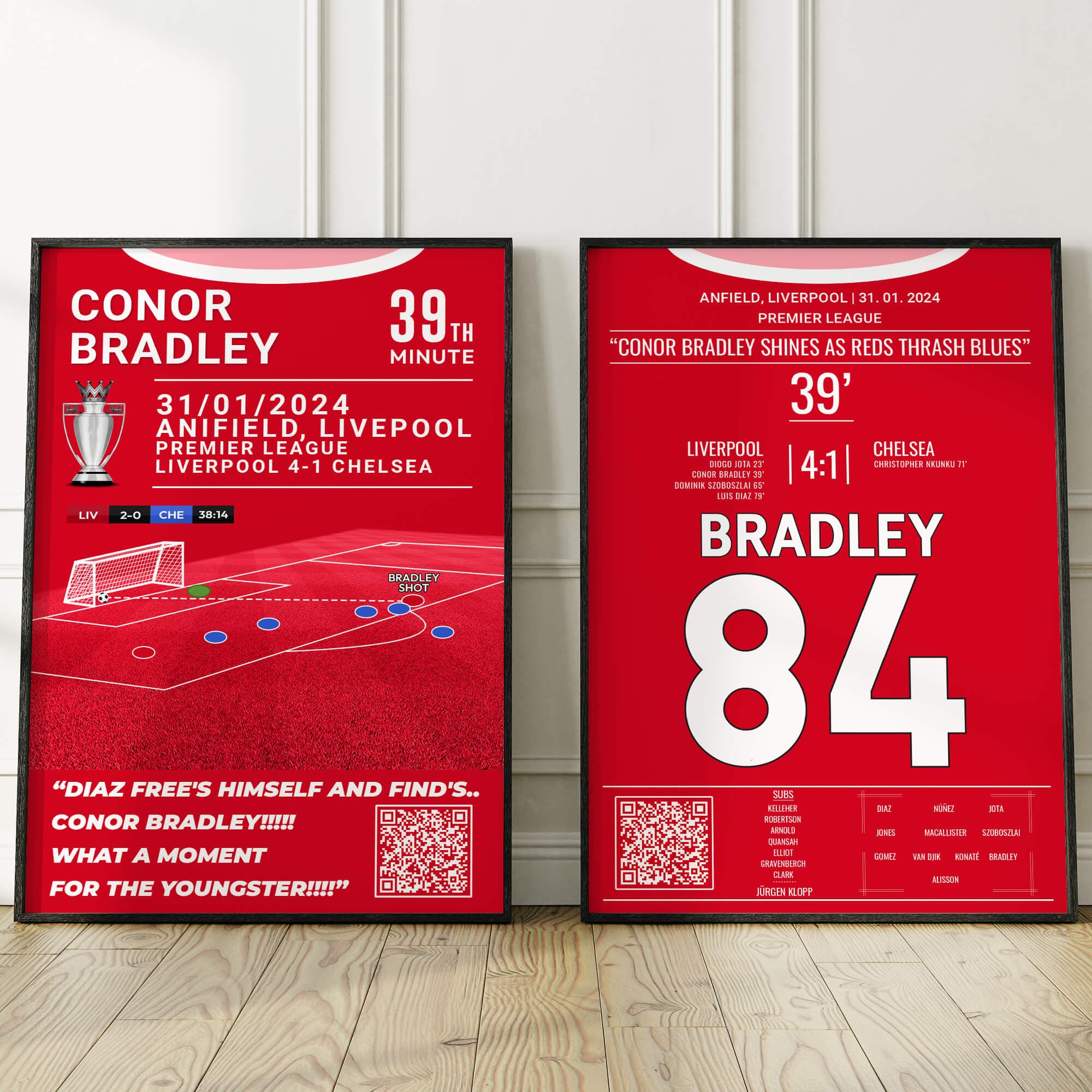 Conor Bradley erzielt erstes Premier-League-Tor gegen Chelsea