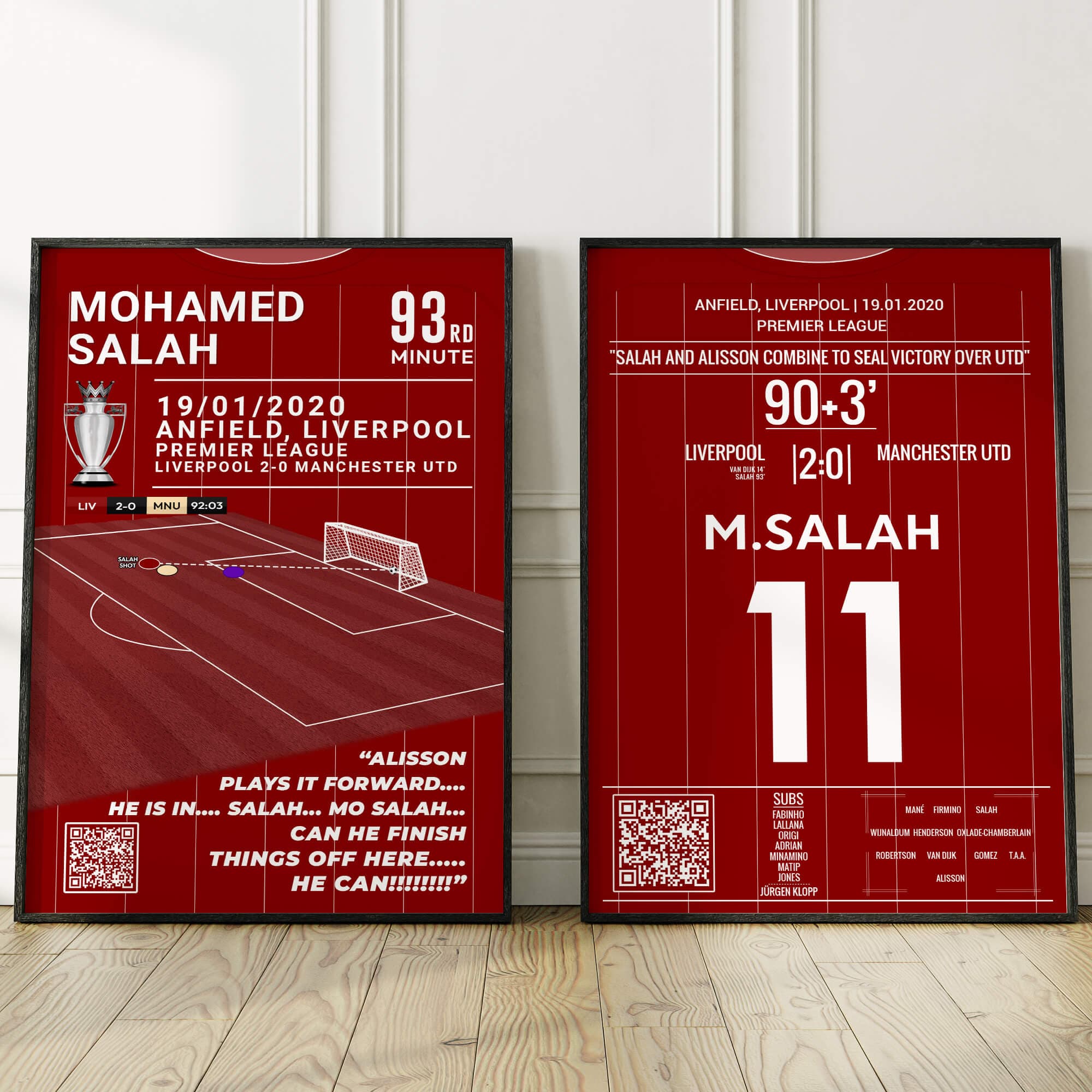 Alisson To Salah – Als Salah Seals Sieg gegen Utd (2020)